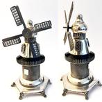 Miniatuur beeldje - Zilveren molen 14cm - .925 zilver, Antiek en Kunst