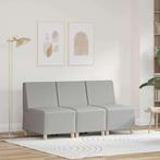 vidaXL Modulaire Sofa Eenheid Armless 3 pcs Wolken grijs, Huis en Inrichting, Verzenden, Nieuw