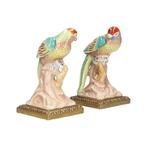 Figurine - Pair of birds (2) - Bronze, Porcelaine, Antiek en Kunst