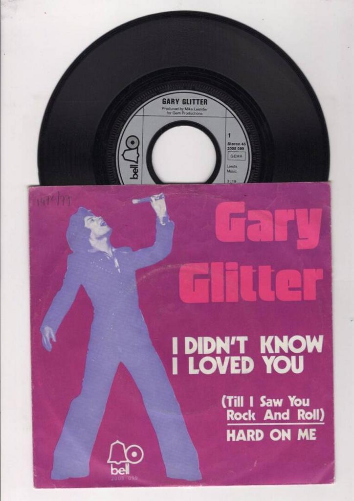 Gary Glitter – I Didnt Know I Loved You / Hard On Me (1-7-, Cd's en Dvd's, Vinyl Singles, Ophalen of Verzenden