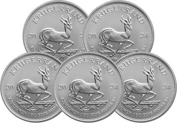 5 Troy Ounce - Argent .999 - Krugerrand 2024 - 155,5 gram -