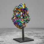 Zeer zeldzaam Regenboog Aura Amethist - Kwarts aan stand-, Nieuw