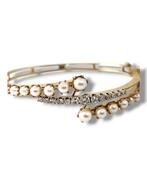 Armband - 14 karaat Geel goud, Antieke natuurlijke parel en, Handtassen en Accessoires, Armbanden, Nieuw