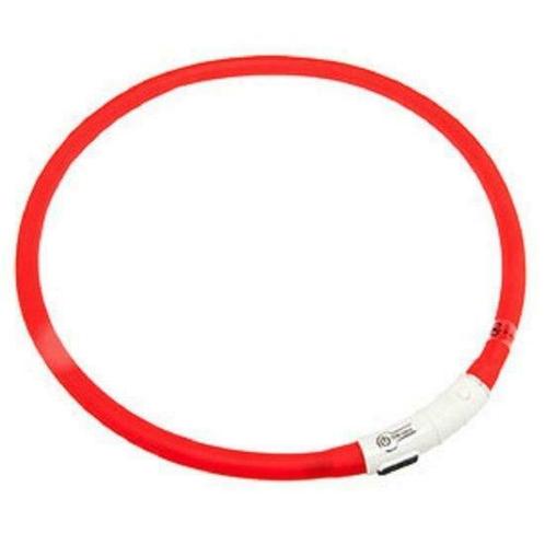 LED EASYDOG halsband - rood - inkortbaar 20 tot 70 CM -, Maison & Meubles, Lampes | Autre, Envoi