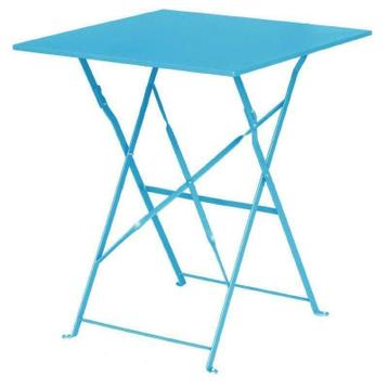 Table Pliante | Acier Turquoise | 600x600x710(h)mm