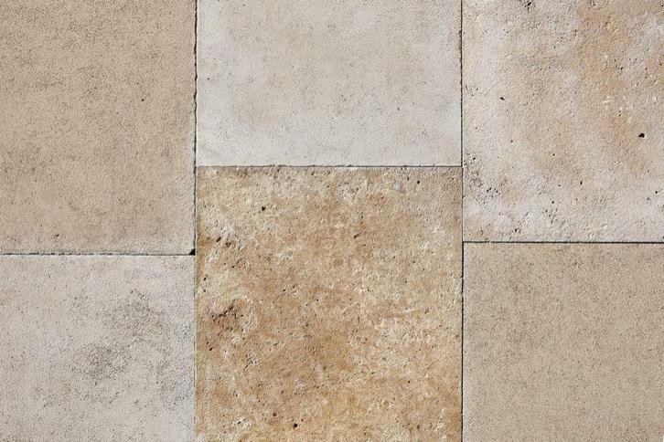 Bourgondische dallen (partij van 17,8 m2) (D), Doe-het-zelf en Bouw, Vloerdelen en Plavuizen, 30 cm of meer, 50 tot 150 cm, 10 m² of meer