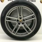 Porsche Macan ORIGINELE 20 Turbo II Platinium met banden 8mm, Banden en Velgen, Gebruikt, Personenwagen, 20 inch