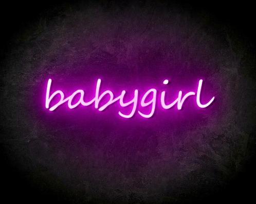 BABYGIRL neon sign - LED neon reclame bord neon letters v..., Zakelijke goederen, Horeca | Overige, Verzenden