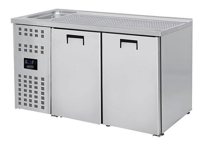 Bierkoeler met 2 Deuren en 1 Spoelbak Links, Zakelijke goederen, Horeca | Keukenapparatuur, Koelen en Vriezen, Verzenden