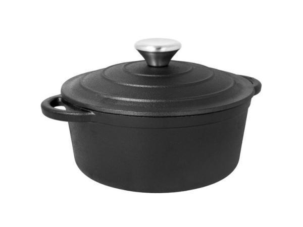 Veiling - Gietijzeren Braadpan - 3.5 l - 24 cm - Kookpot Met, Huis en Inrichting, Keuken | Potten en Pannen