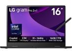 LG Gram Pro 16T90TP-G - Hybride (2-in-1) Convertible - Intel, Verzenden