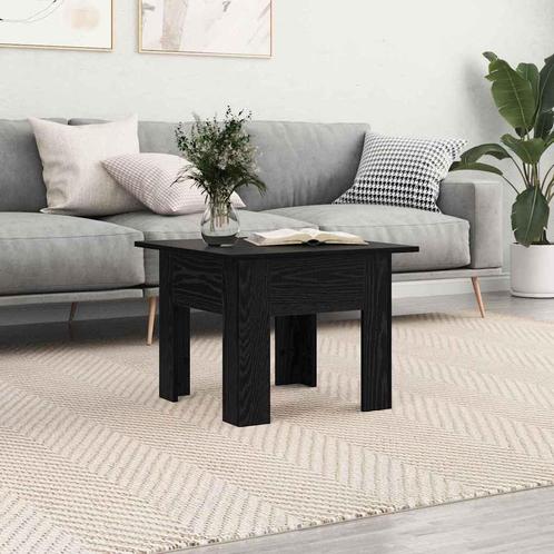 vidaXL Salontafel Zwart eiken Bewerkt hout, Huis en Inrichting, Tafels | Salontafels, Nieuw, Verzenden