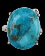 Turquoise - Zilver, Turkoois ring Ciel dÉté: sereniteit,
