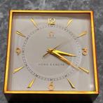Bureauklok - Omega Watch Co., Bienne, Suiza - Antiek Messing, Antiek en Kunst, Antiek | Klokken