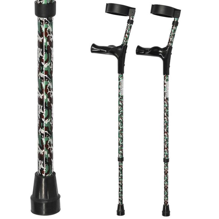 Elleboogkrukken ergonomisch met camouflage print, Divers, Matériel Infirmier, Enlèvement ou Envoi
