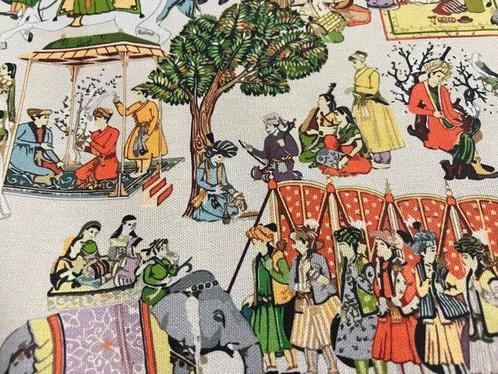 Rievocazioni Historiques - Tissu en Coton pour Tapisserie, Antiek en Kunst, Antiek | Tapijten, Tafelkleden en Textiel