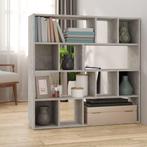 vidaXL Boekenkast/kamerscherm 105x24x102 cm betongrijs, Huis en Inrichting, Verzenden, Nieuw