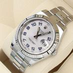 Rolex - Datejust II 41 Silver/Blue Arabic Dial - 116334 -, Handtassen en Accessoires, Horloges | Heren, Nieuw