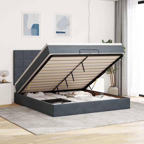 vidaXL Ottoman bed met matrassen 200x200cm fluweel, Huis en Inrichting, Slaapkamer | Bedden, Nieuw, Verzenden