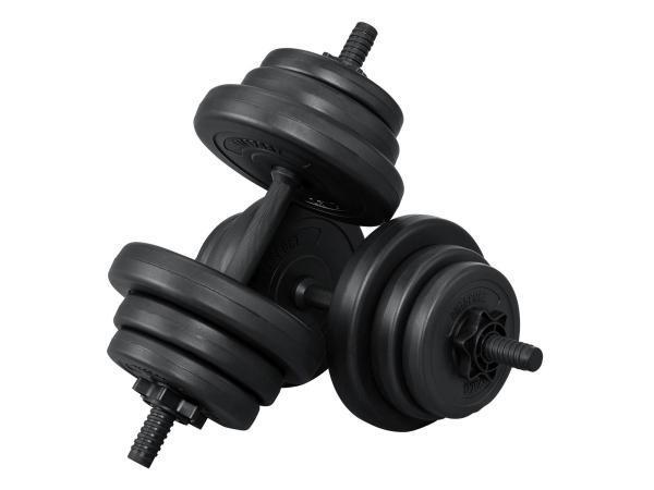 Veiling - Halterset / Dumbells 20 kg - 2-delig - Zandgevuld, Sport en Fitness, Fitnessmaterialen