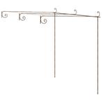 Tuinboog Pergola 3x3m | Retour deal! Ideaal voor blauwe r..., Tuin en Terras, Verzenden, Nieuw, Tuinpaviljoen