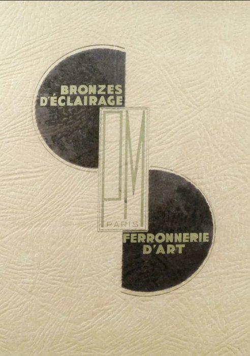 Pierre MAYNADIER (1888 - 1948) - Bureaulamp - Bronze argenté, Antiek en Kunst, Kunst | Designobjecten