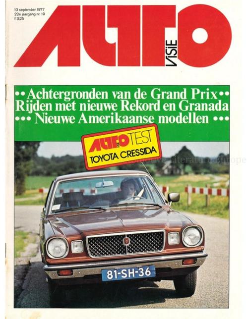 1977 AUTOVISIE MAGAZINE 19 NEDERLANDS, Boeken, Auto's | Folders en Tijdschriften