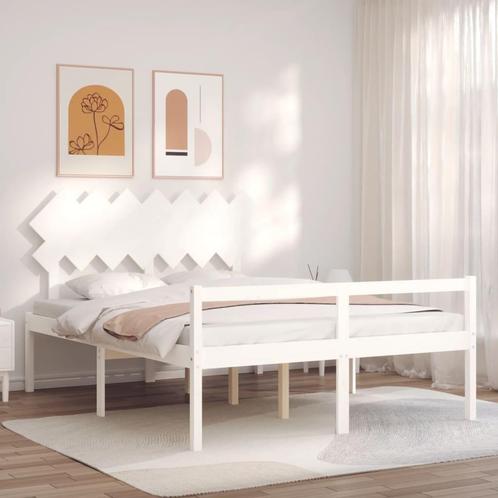 vidaXL Lit pour personne âgée et tête de lit 140x190 cm, Maison & Meubles, Chambre à coucher | Lits, Neuf, Envoi