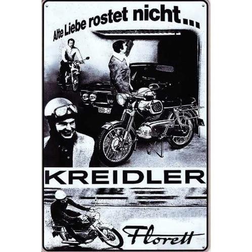 Wandbord reclamebord schild Kreidler Alte Liebe bord, Verzamelen, Retro, Huis en Inrichting, Verzenden
