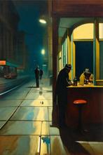 RINGER - Hommage à Hopper Nighthawks #2 (XXL), Antiek en Kunst