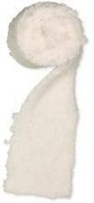 Kunstvel vachtje bontje Pluche Wit 10 cm rol 1,2 meter