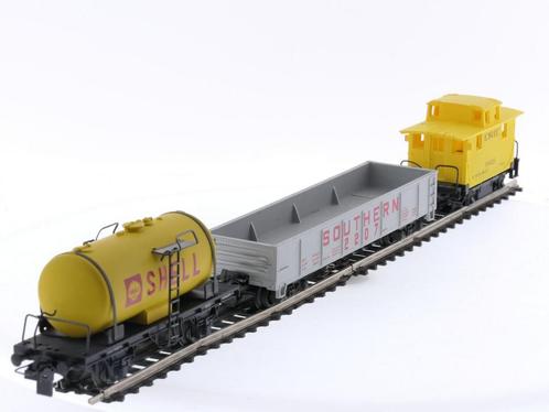 Schaal H0 Rivarossi 12245, 12228 en 72047 Set goederenwag..., Hobby en Vrije tijd, Modeltreinen | H0, Wisselstroom, Wagon, Gebruikt