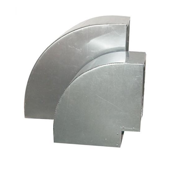 Vierkant bocht 90° aluminium 250x250mm, Doe-het-zelf en Bouw, Ventilatie en Afzuiging, Verzenden