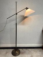 Lamp - Elegante Oude Messing Art Deco Vloerlamp met Dimmer, Antiek en Kunst