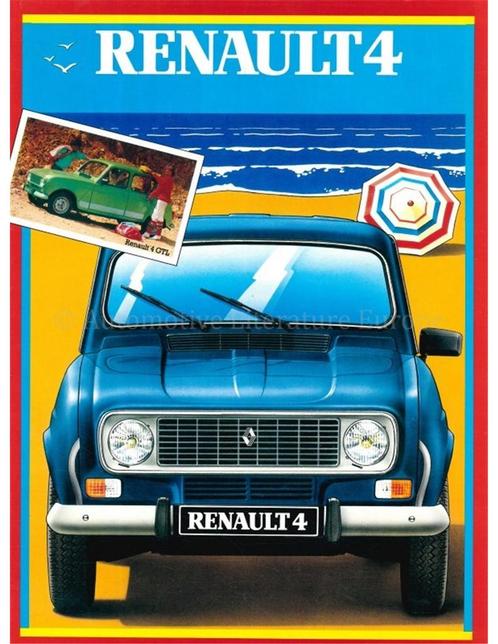 1983 RENAULT 4 BROCHURE NEDERLANDS, Boeken, Auto's | Folders en Tijdschriften