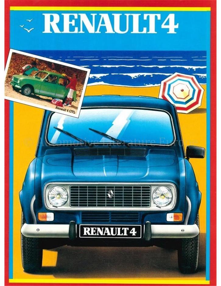 1983 RENAULT 4 BROCHURE NEDERLANDS, Livres, Autos | Brochures & Magazines