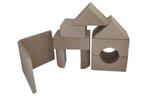 Foam blokken - soft play - ITAKA - 9 delig - cappuccino, Kinderen en Baby's, Speelgoed | Educatief en Creatief, Ophalen of Verzenden