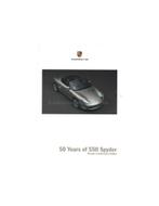 2004 PORSCHE BOXSTER S 50 JAAR 550 SPYDER BROCHURE ENGELS, Nieuw