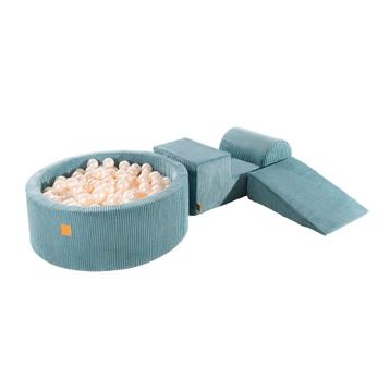 Speelset met ballenbak - Turquoise en witte parel, Verzenden