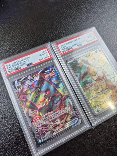 Pokémon - 2 Graded card - Umbreon VMAX Evolving Skies PSA 10, Hobby en Vrije tijd, Verzamelkaartspellen | Pokémon