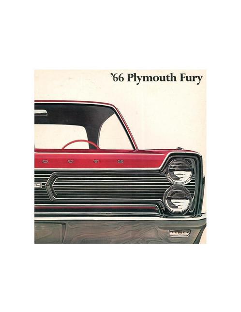 1966 PLYMOUTH FURY BROCHURE ENGELS (USA), Boeken, Auto's | Folders en Tijdschriften, Ophalen of Verzenden