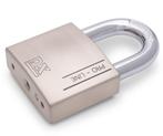 Hangslot DX PRO-line HSPRO 70 R SE zilver, Nieuw, Overige materialen, Klink of Kruk
