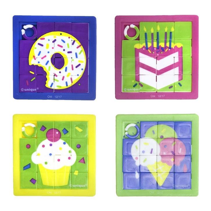 Uitdeelcadeautjes Schuifpuzzels 6cm 10st, Hobby en Vrije tijd, Feestartikelen, Nieuw, Verzenden
