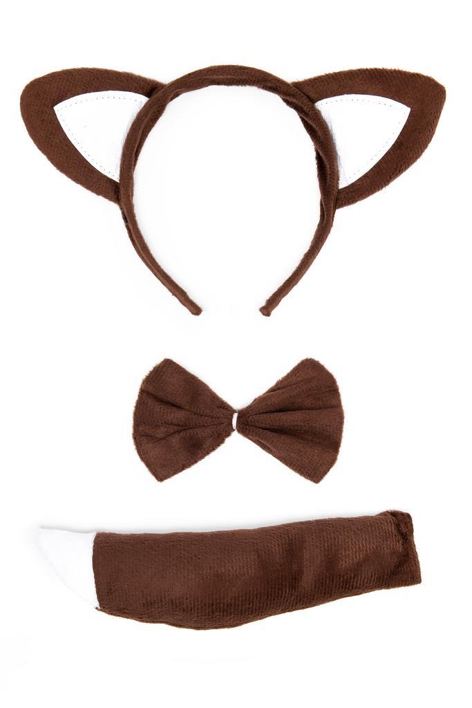 Vos Haarband Oren Strik Staart Diadeem Set Bruin Wit Zacht R, Kleding | Dames, Carnavalskleding en Feestkleding, Nieuw, Ophalen of Verzenden