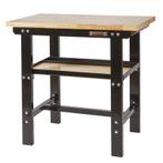 Werkbank 100 cm met hardhouten blad - zwart, Doe-het-zelf en Bouw, Werkbanken, Ophalen of Verzenden, Nieuw