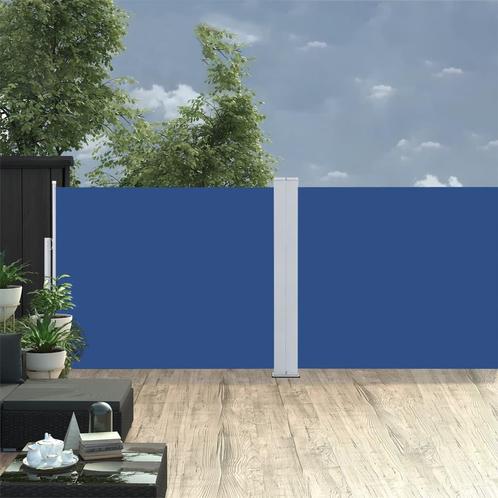 vidaXL Windscherm uittrekbaar 140x1000 cm blauw, Jardin & Terrasse, Parasols, Envoi