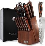 2dekans | Dymund® Messenset met Blok - Koksmessen Set Incl, Ophalen of Verzenden, Nieuw