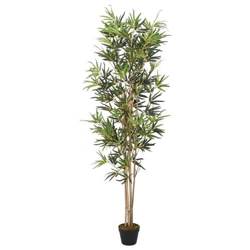 vidaXL Kunstplant bamboe 828 bladeren 150 cm groen, Huis en Inrichting, Woonaccessoires | Kunstplanten en Kunstbloemen, Nieuw