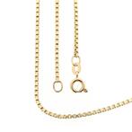 Gouden Venetiaanse schakel ketting | 38 cm (veerring), Handtassen en Accessoires, Kettingen, Ophalen of Verzenden, Gebruikt, Overige kleuren