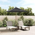 vidaXL Parasol met houten paal 198x198x231 cm, Verzenden